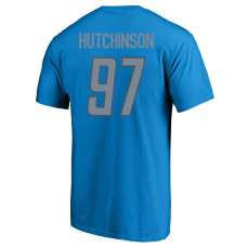 Aidan Hutchinson Detroit Lions Fanatics Branded Big & Tall Player Name & Number T-Shirt - Blue