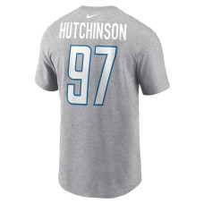 Aidan Hutchinson Detroit Lions Nike  Player Name & Number T-Shirt -  Gray