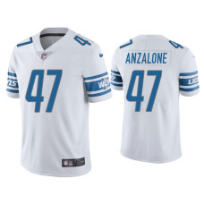 Men Detroit Lions #34 Alex Anzalone Vapor Limited White Jersey