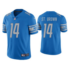 Men Detroit Lions #14 Amon-Ra St. Brown Vapor Limited Light Blue Jersey