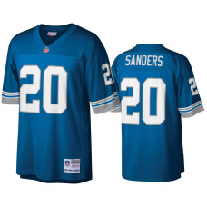 Men Detroit Lions #20 Barry Sanders Blue Retire Legacy Replica Jersey