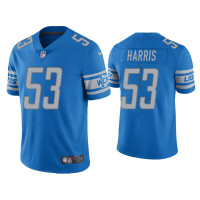 Men Detroit Lions #53 Charles Harris Vapor Limited Light Blue Jersey