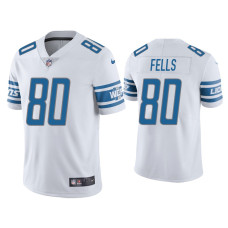 Men Detroit Lions #80 Darren Fells Vapor Limited White Jersey