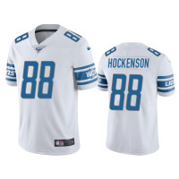 Men Detroit Lions #88 T.J. Hockenson 100th Season White Vapor Limited Jersey