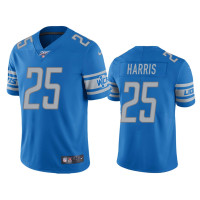 Men Detroit Lions #25 Will Harris 100th Season Light Blue Vapor Limited Jersey