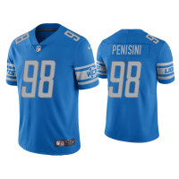 Men Detroit Lions #98 John Penisini Vapor Limited Light Blue Jersey