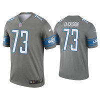 Men Detroit Lions #73 Jonah Jackson Steel Legend Jersey