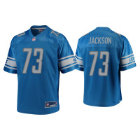 Men Detroit Lions #73 Jonah Jackson Blue Pro Line Jersey