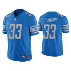 Men Detroit Lions #33 Kerryon Johnson Vapor Limited Light Blue Jersey