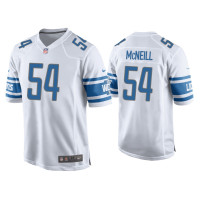 Men Detroit Lions #54 Alim McNeill White Game Jersey