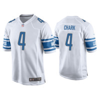 Men Detroit Lions #4 D.J. Chark White Game Jersey