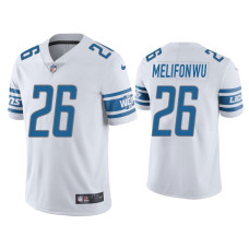 Men Detroit Lions #26 Vapor Limited Ifeatu Melifonwu Lions White Jersey