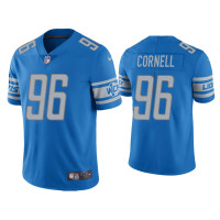 Men Detroit Lions #96 Jashon Cornell Vapor Limited Light Blue Jersey