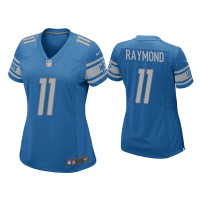 Women Detroit Lions #11 Kalif Raymond Blue Game Jersey