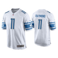 Men Detroit Lions #11 Kalif Raymond White Game Jersey