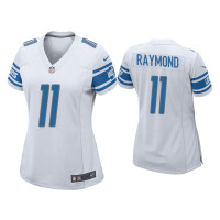 Women Detroit Lions #11 Kalif Raymond White Game Jersey