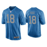 Men Detroit Lions #18 KhaDarel Hodge Blue Throwback Game Jersey