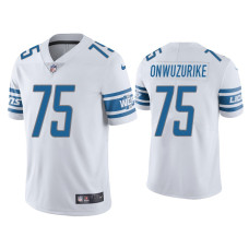 Men Detroit Lions #75 Vapor Limited Levi Onwuzurike Lions White Jersey