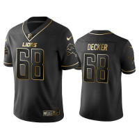 Men Detroit Lions #68 2019 Golden Edition Vapor Untouchable Limited Taylor Decker Black Jersey