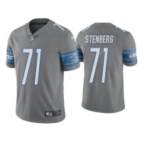 Men Detroit Lions #71 Color Rush Limited Logan Stenberg Steel Jersey