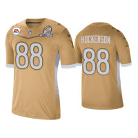 Men Detroit Lions #88 T.J. Hockenson 2021 NFC Pro Bowl Game Gold Jersey