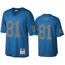 Men Detroit Lions #81 Richard Lane Blue Retire Legacy Replica Jersey