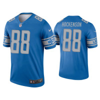 Men Detroit Lions #88 T.J. Hockenson Blue Legend Jersey