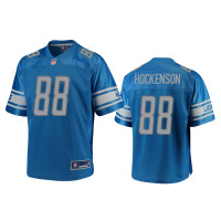 Men Detroit Lions #88 T.J. Hockenson Blue Pro Line Jersey