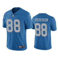 Men Detroit Lions #88 T.J. Hockenson Blue NFL Draft Vapor Limited Jersey