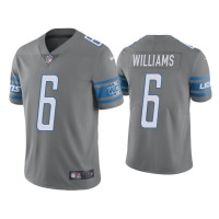 Men Detroit Lions #6 Color Rush Limited Tyrell Williams Steel Jersey