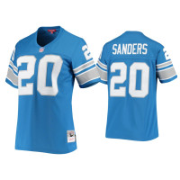 Women Detroit Lions #20 Barry Sanders Blue 1996 Legacy Replica Jersey